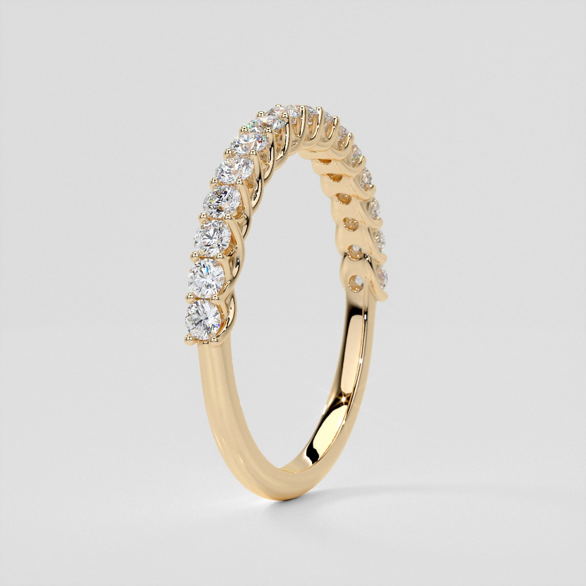 ½ CTW Lab Grown Diamond Swooping Scalloped Band