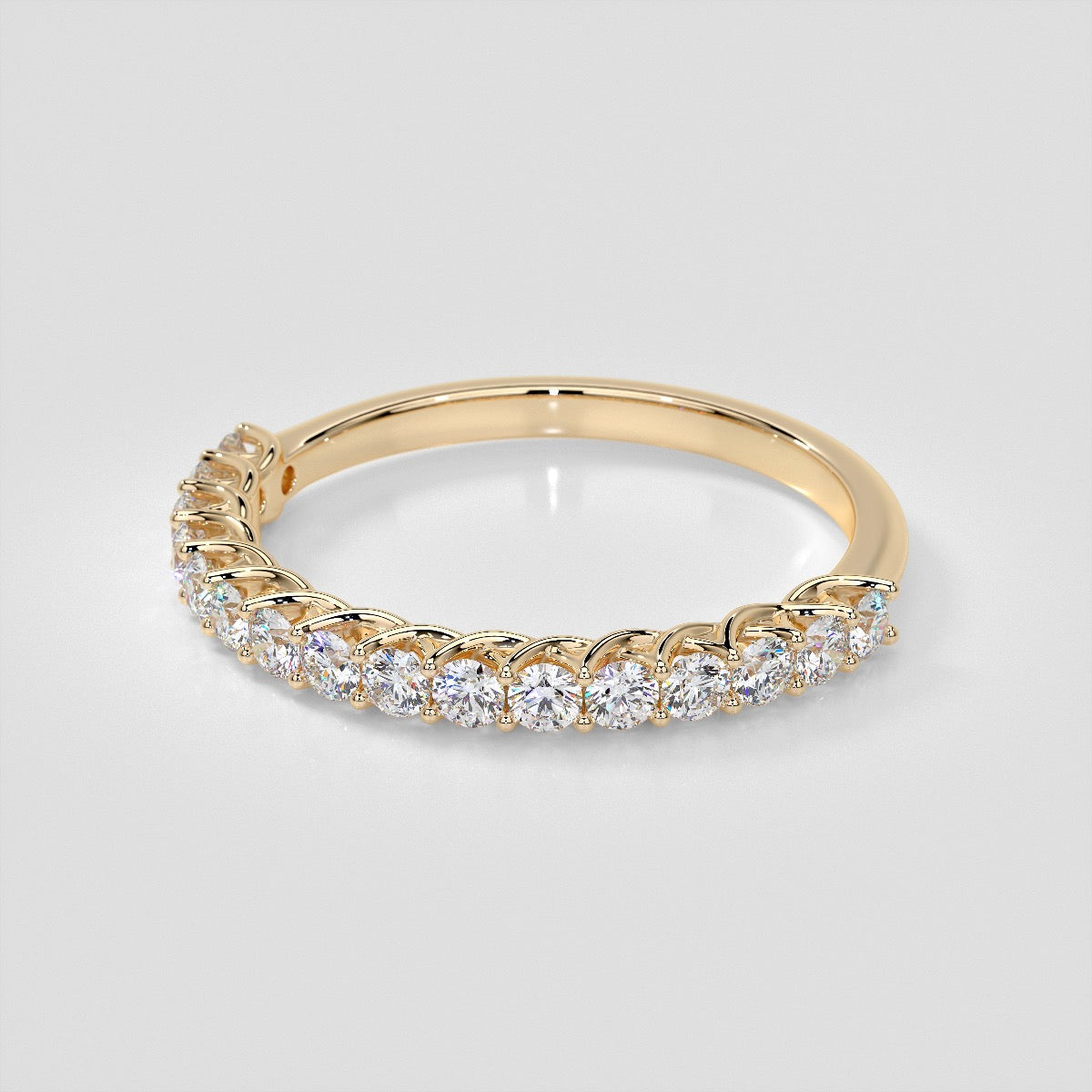 ½ CTW Lab Grown Diamond Swooping Scalloped Band