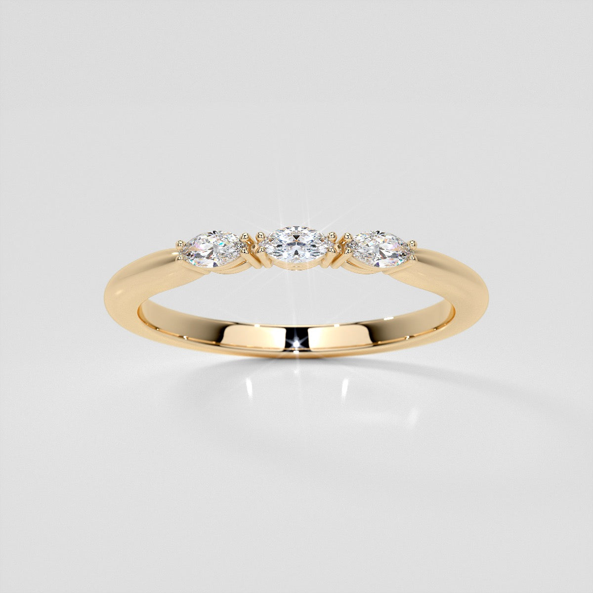 ¼ CTW Lab Grown Diamond Enchanted Marquise Quartet Band