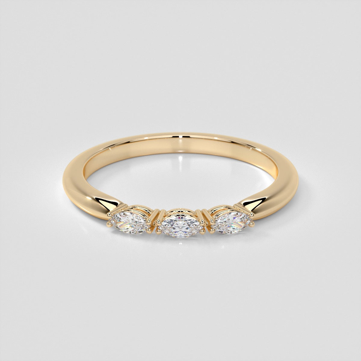 ¼ CTW Lab Grown Diamond Enchanted Marquise Quartet Band