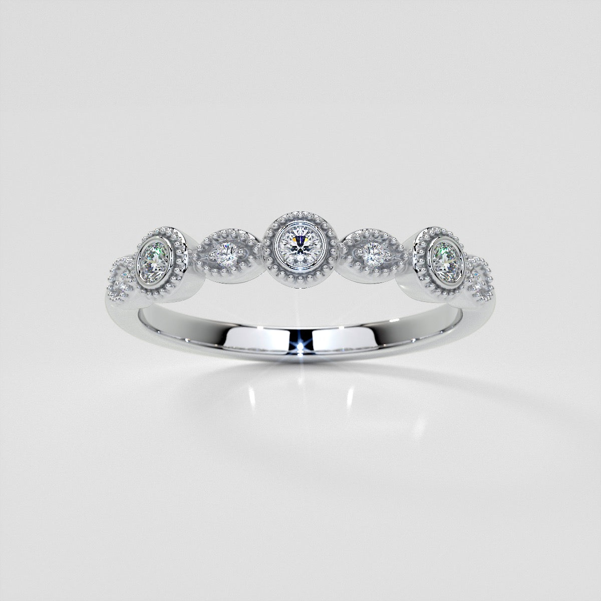 1/3 CTW Lab Grown Diamond Vintage Marquise Embrace Band