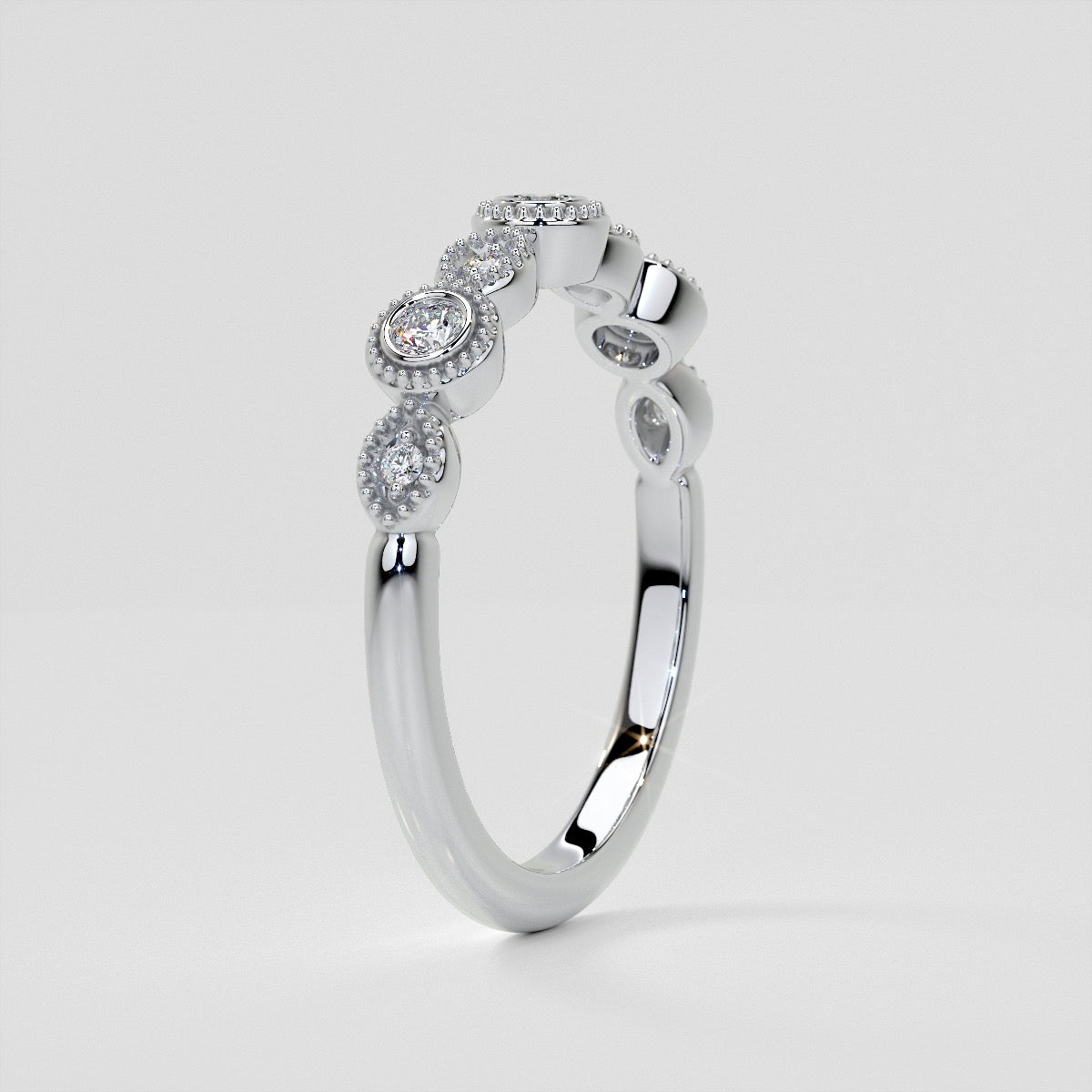 1/3 CTW Lab Grown Diamond Vintage Marquise Embrace Band