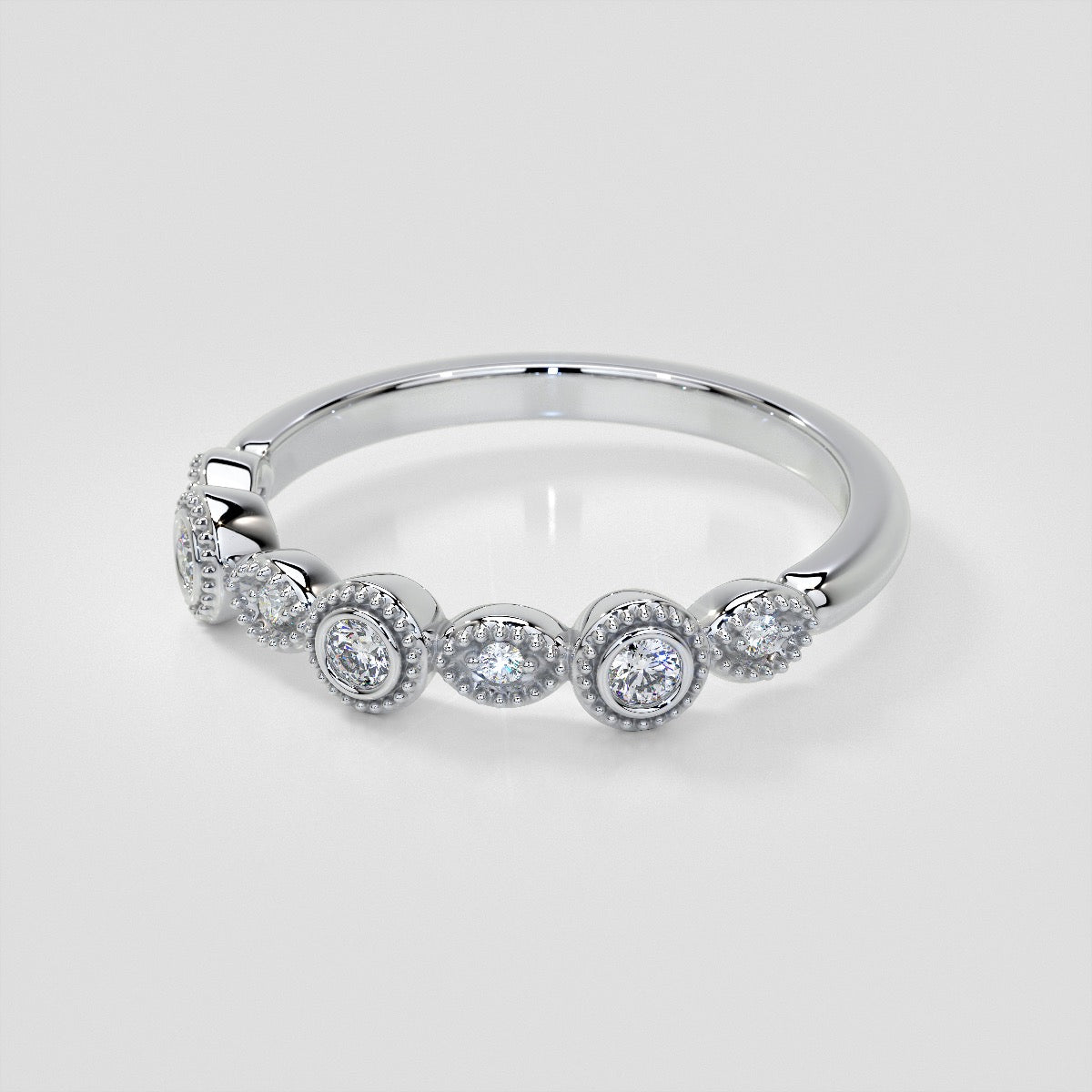 1/3 CTW Lab Grown Diamond Vintage Marquise Embrace Band