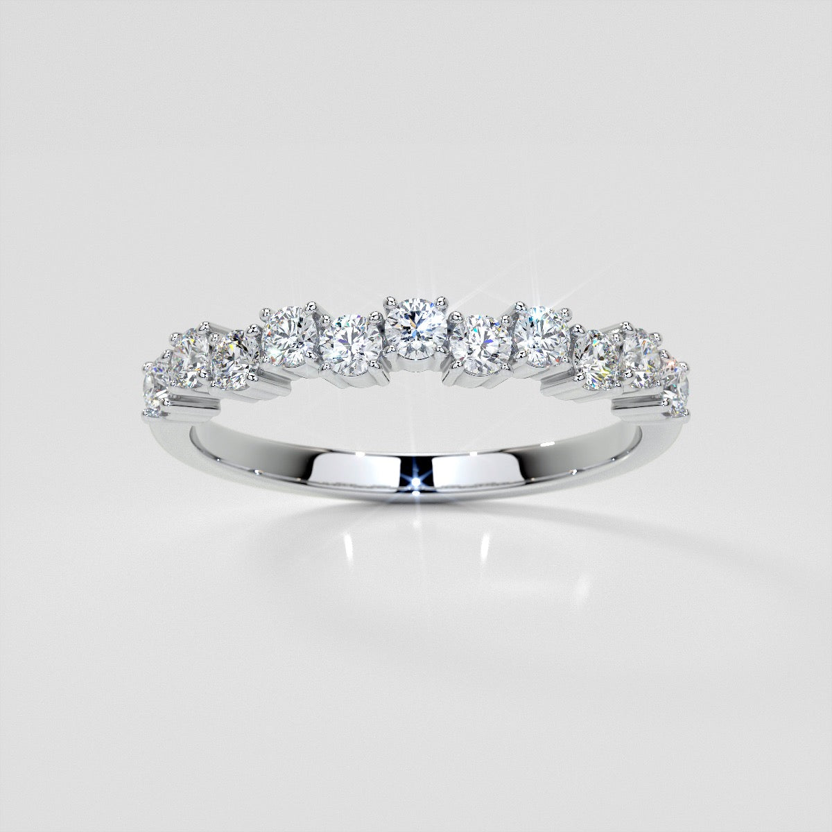 ¾ CTW Lab Grown Diamond Harmonious Cascade Band
