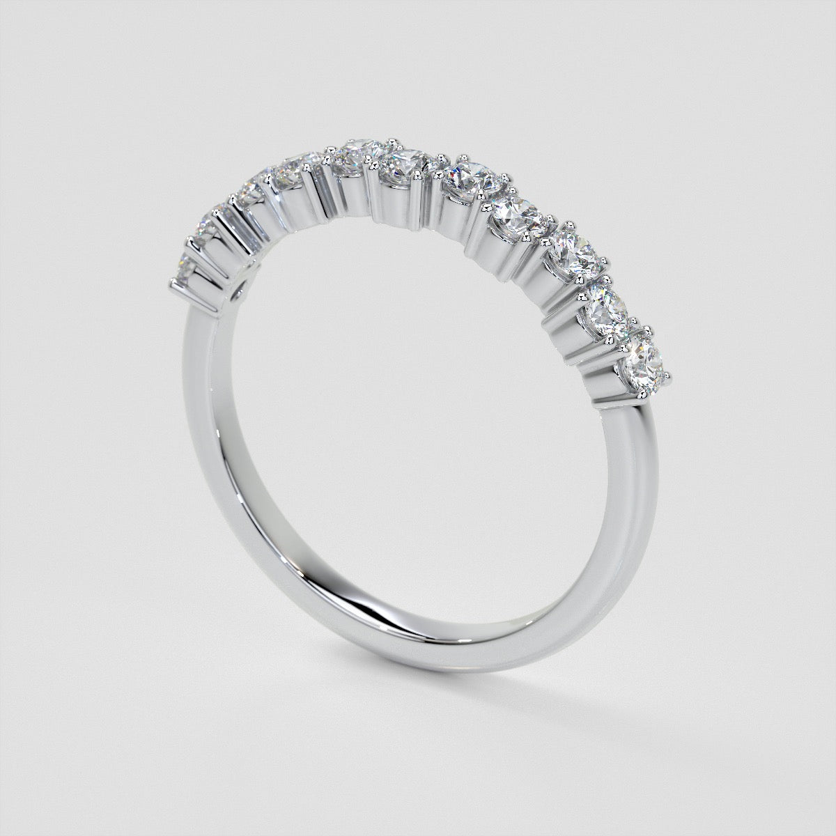 ¾ CTW Lab Grown Diamond Harmonious Cascade Band