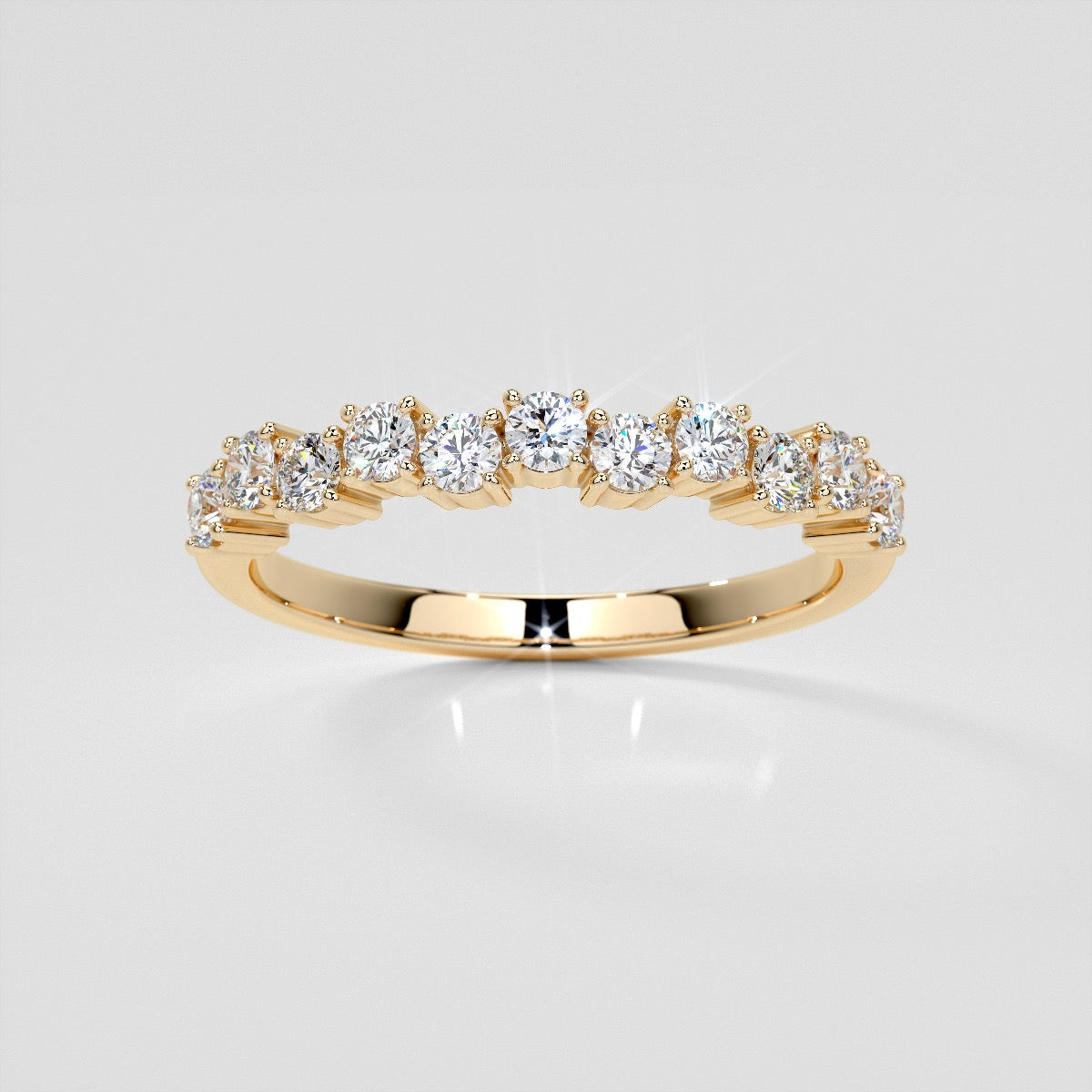 ¾ CTW Lab Grown Diamond Harmonious Cascade Band