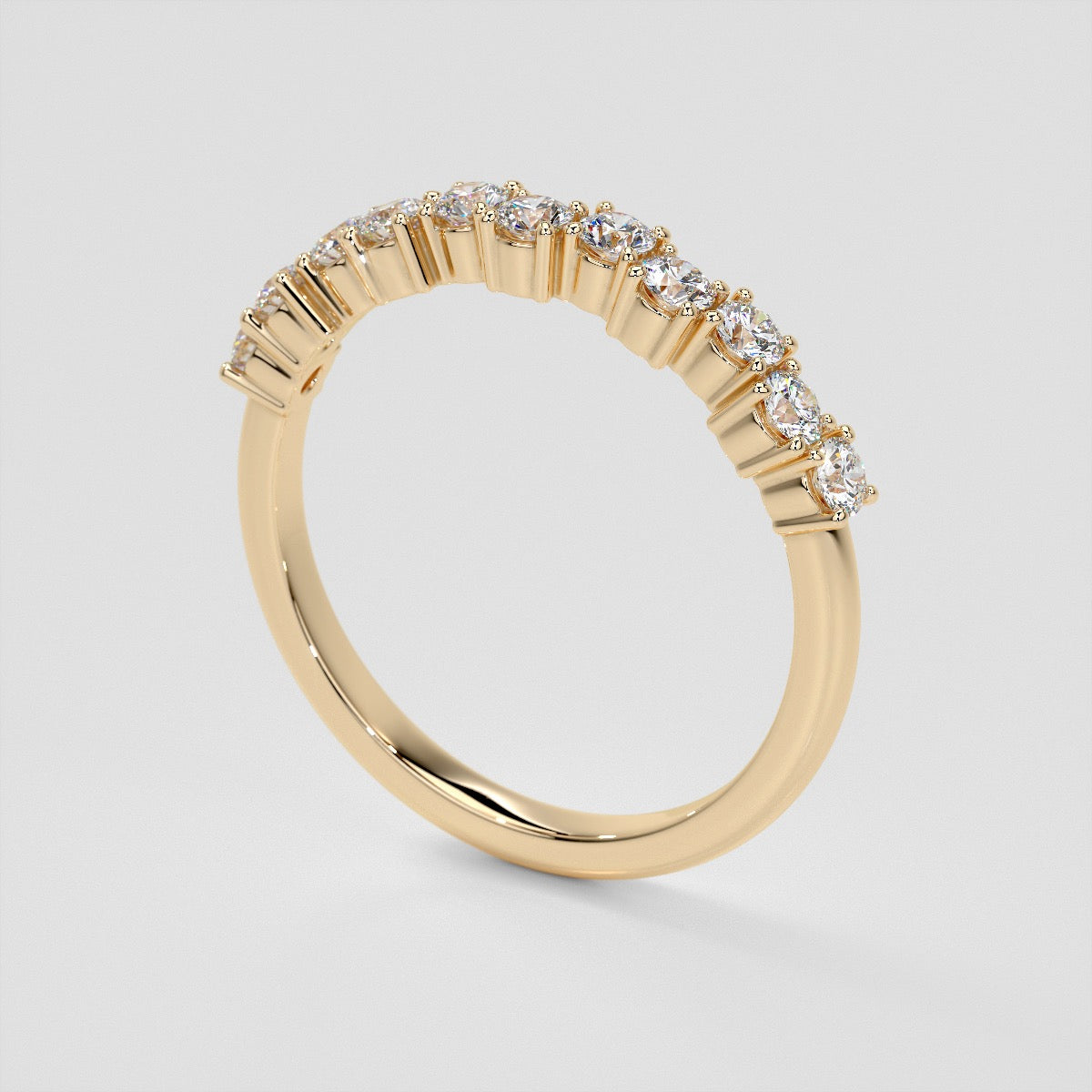 ¾ CTW Lab Grown Diamond Harmonious Cascade Band