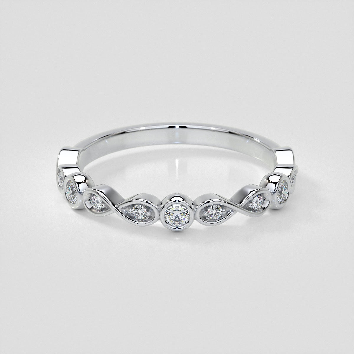1/6 CTW Lab Grown Diamond Infinite Harmony Band