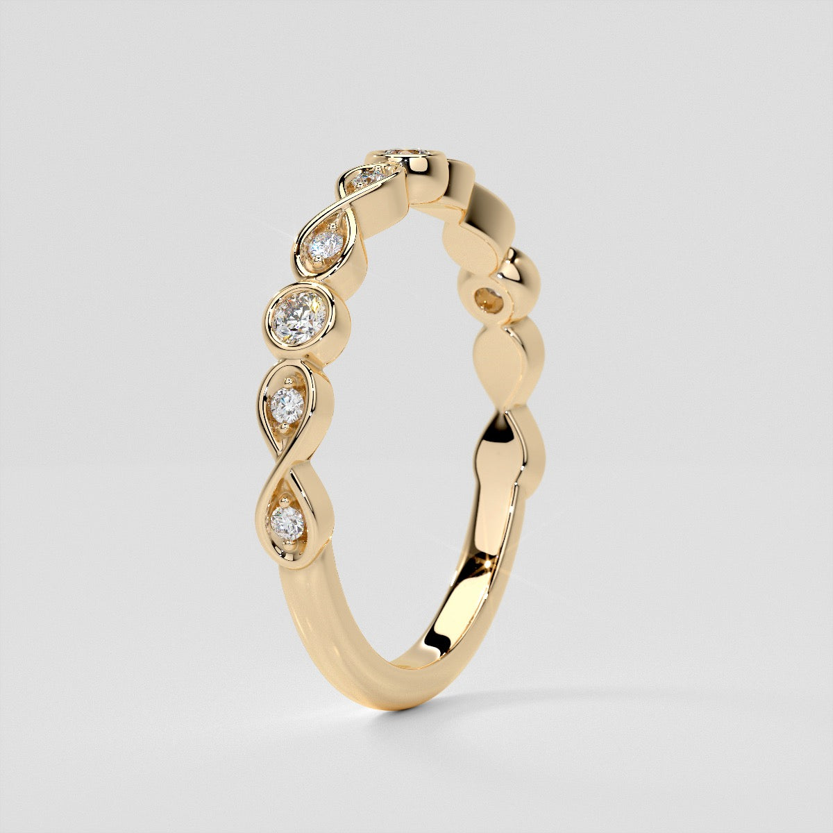 1/6 CTW Lab Grown Diamond Infinite Harmony Band
