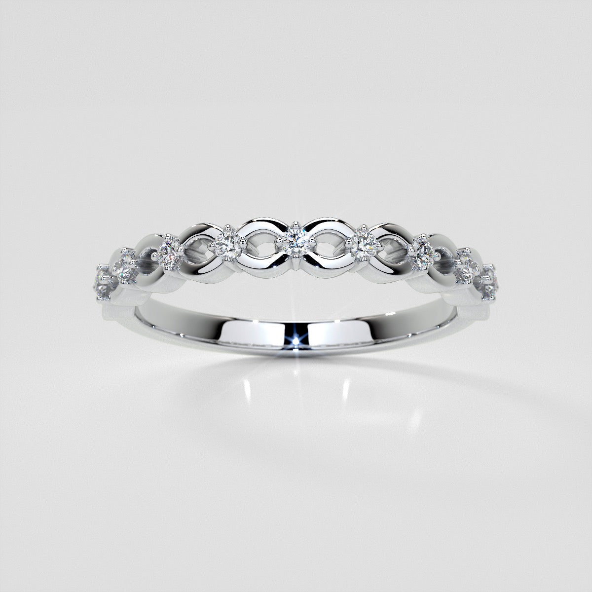 1/8 CTW Lab Grown Diamond Infinite Whispers Band