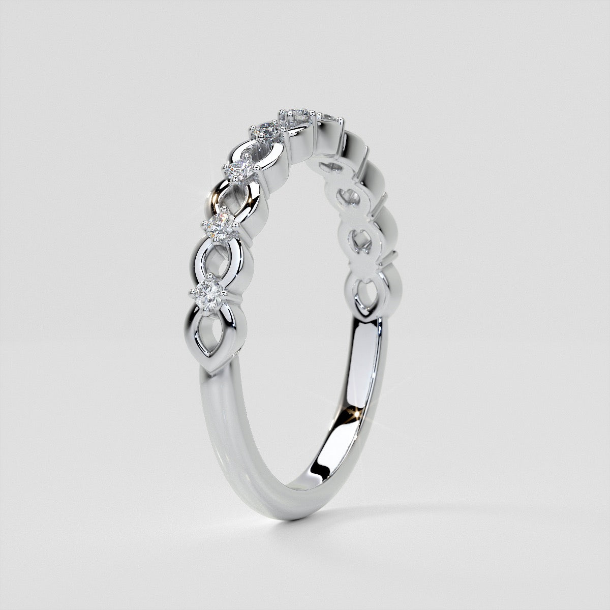 1/8 CTW Lab Grown Diamond Infinite Whispers Band