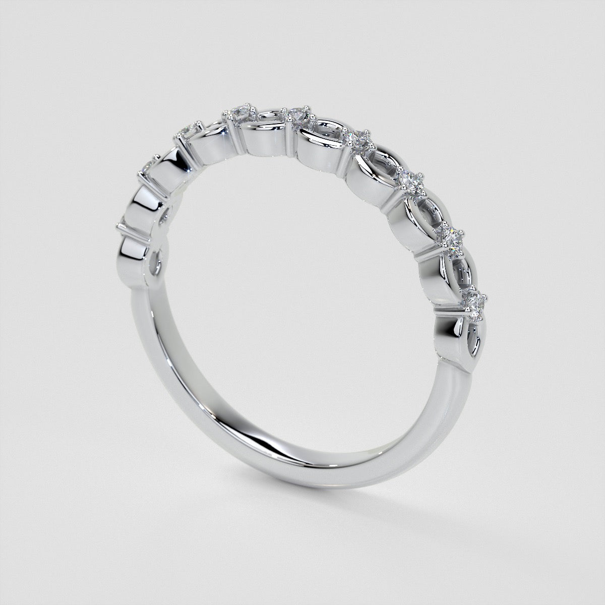 1/8 CTW Lab Grown Diamond Infinite Whispers Band