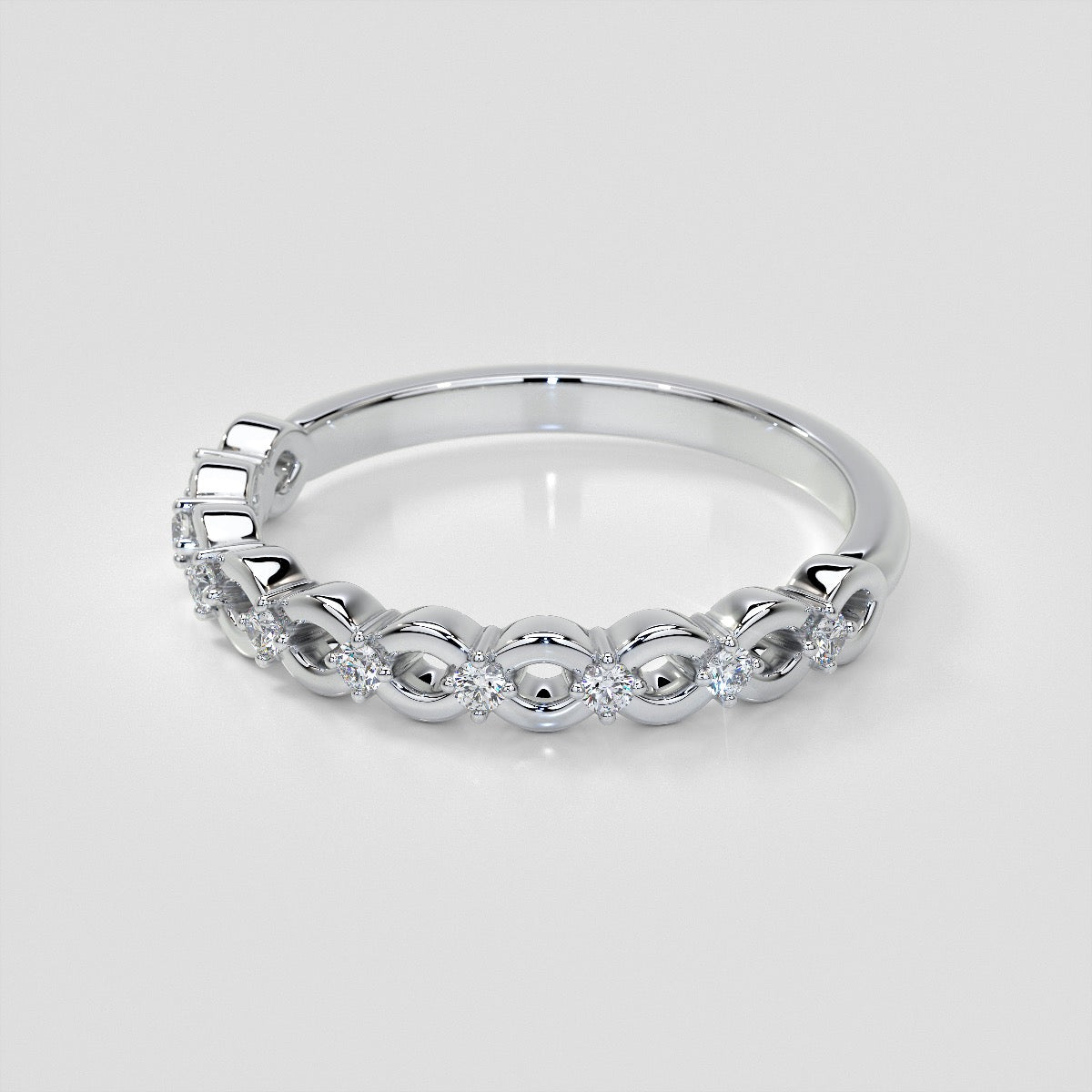 1/8 CTW Lab Grown Diamond Infinite Whispers Band
