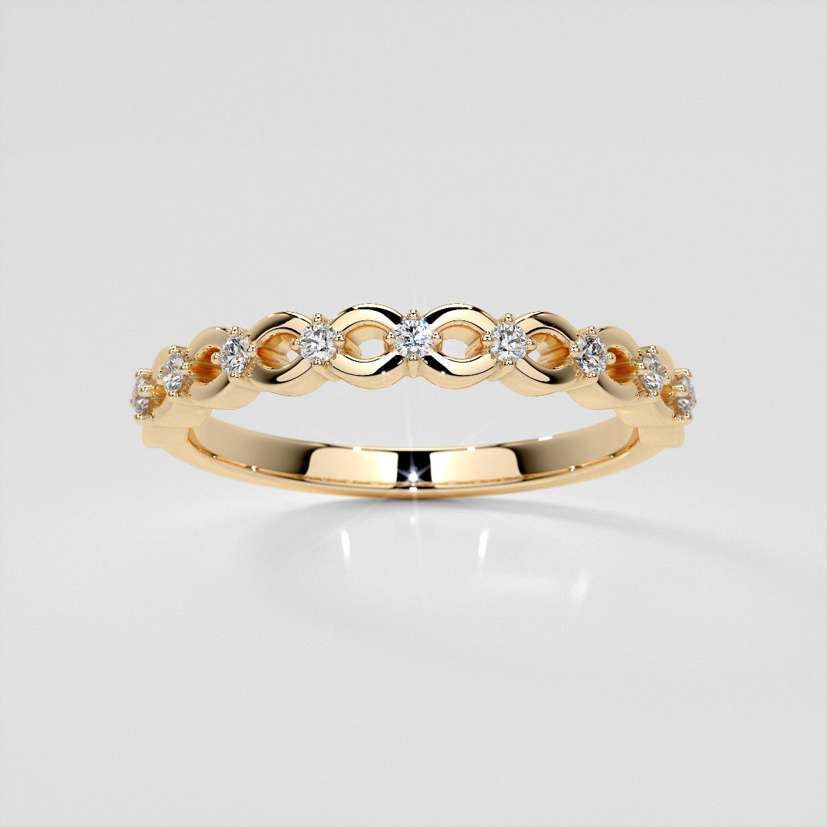 1/8 CTW Lab Grown Diamond Infinite Whispers Band
