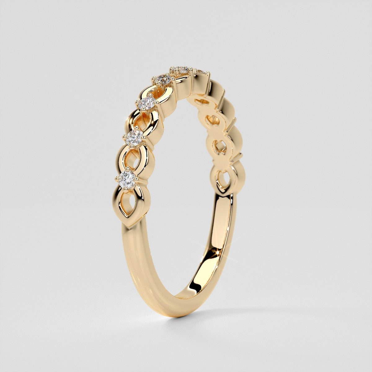1/8 CTW Lab Grown Diamond Infinite Whispers Band