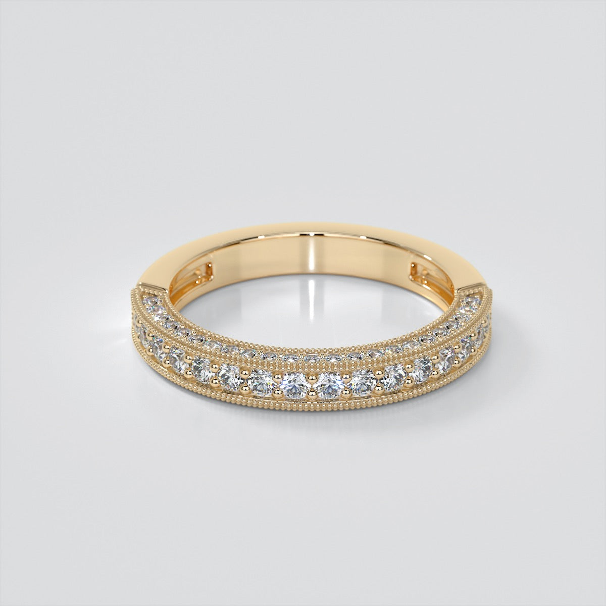 Princess Cut Crisscross Cathedral Engagement Ring