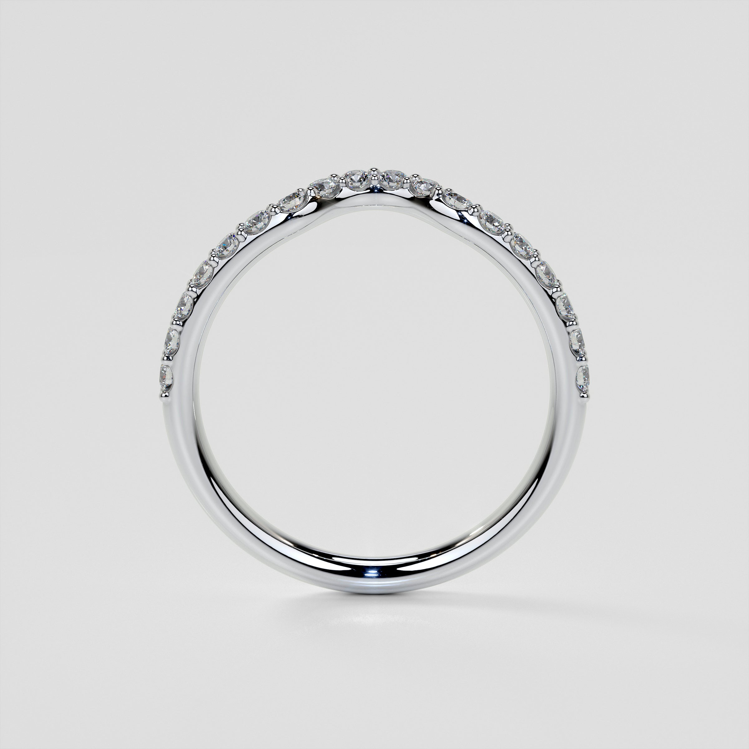 Lab Grown Diamond Marquise Cut Hidden Halo Engagement Ring