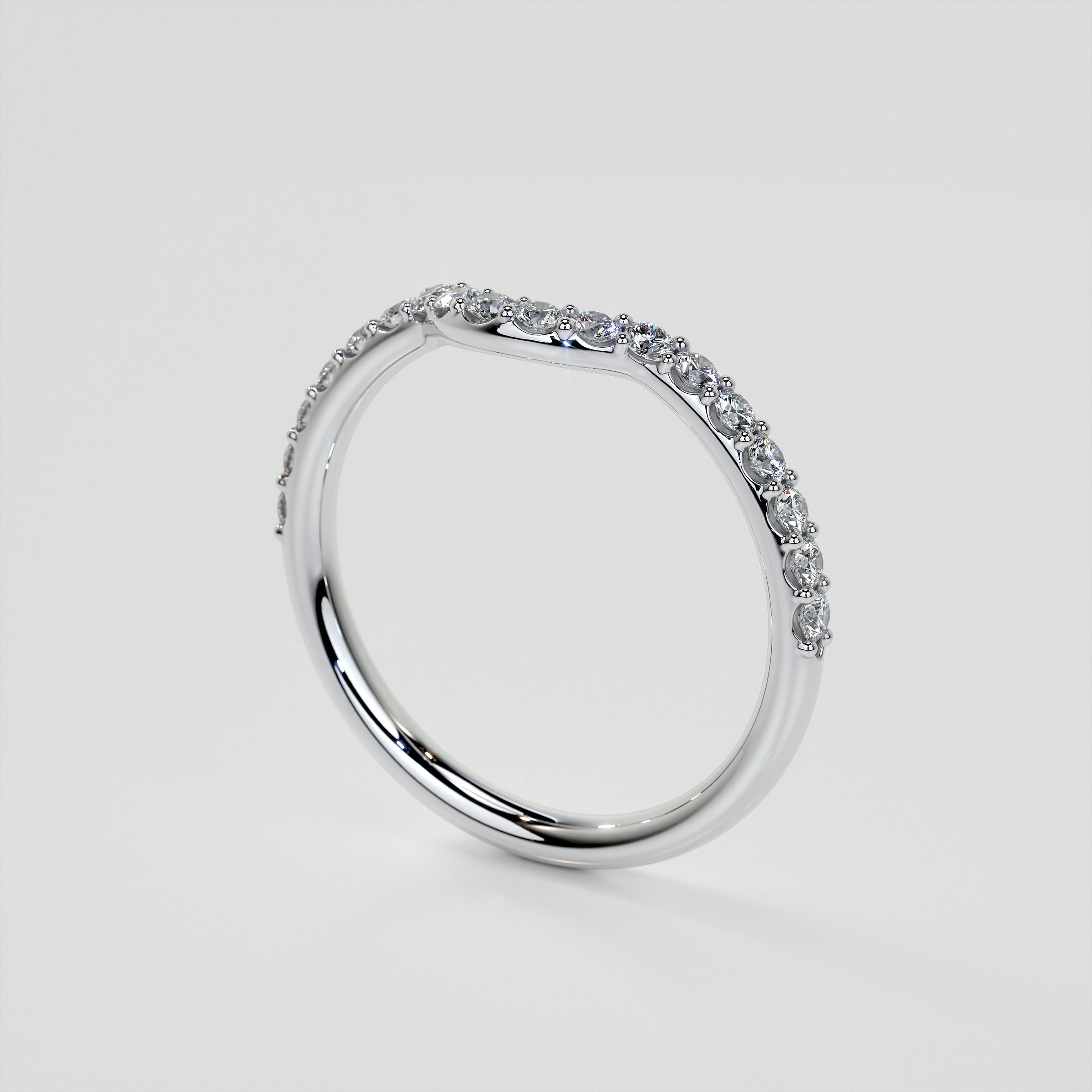 Princess Cut Hidden Halo Engagement Ring