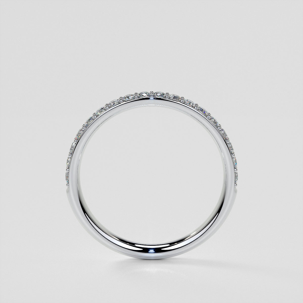 Princess Cut Hidden Halo Engagement Ring