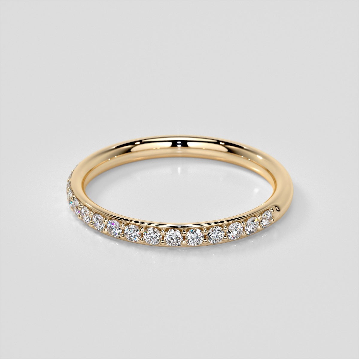 Princess Cut Hidden Halo Engagement Ring