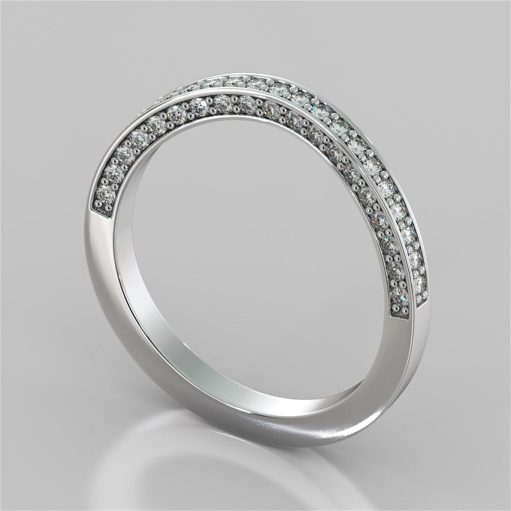 Split Shank Princess Cut Wedding Set with Accents