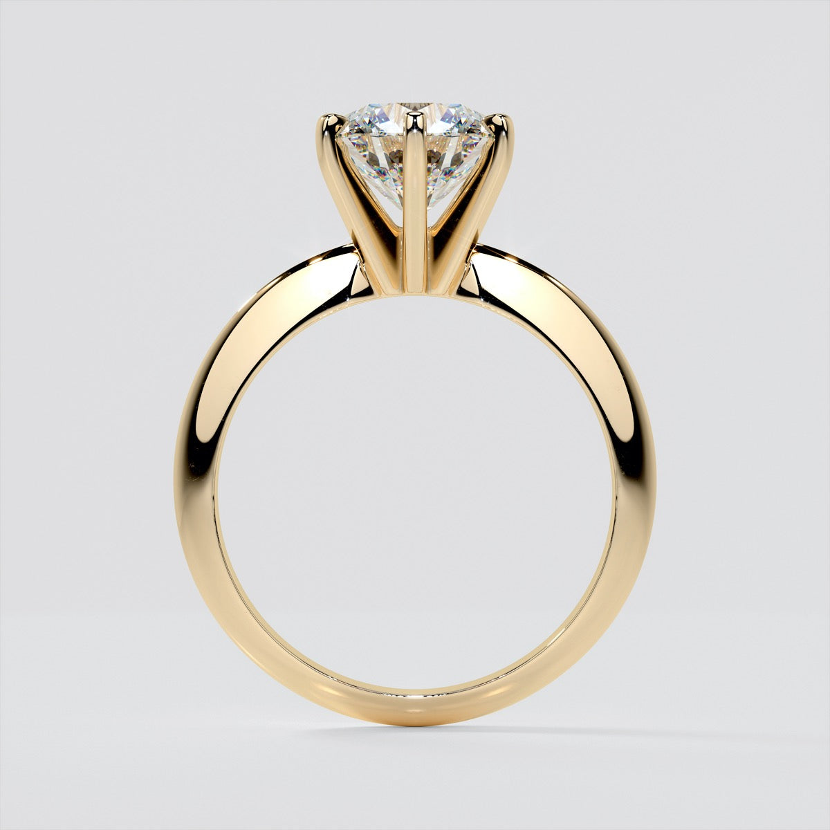 Classic 6-Prong Round Cut Tiffany Style Engagement Ring