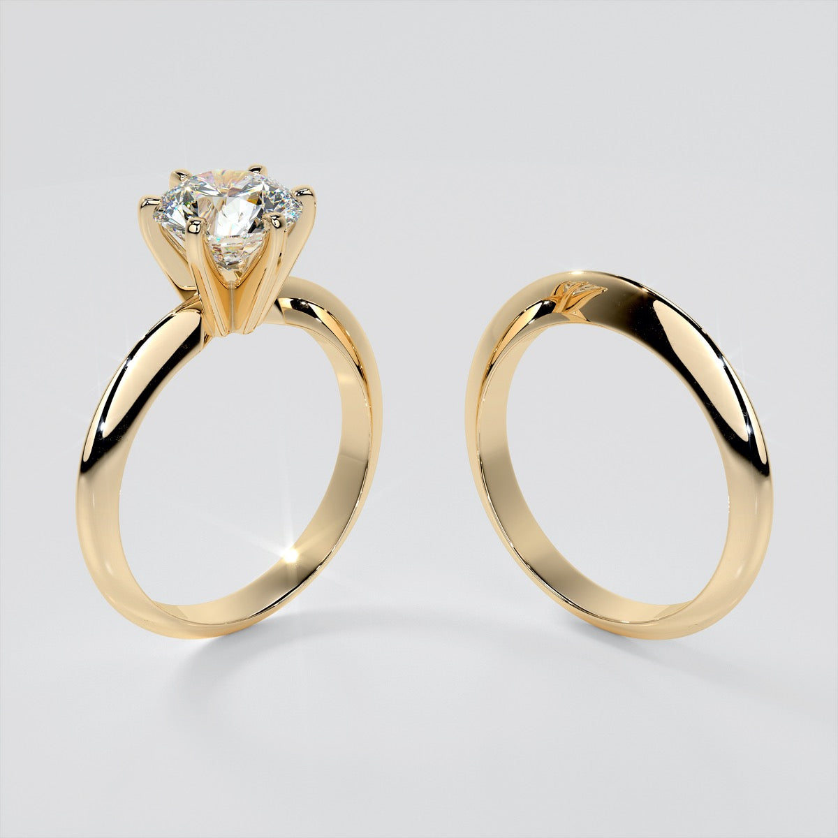Classic 6-Prong Round Cut Tiffany Style Engagement Ring