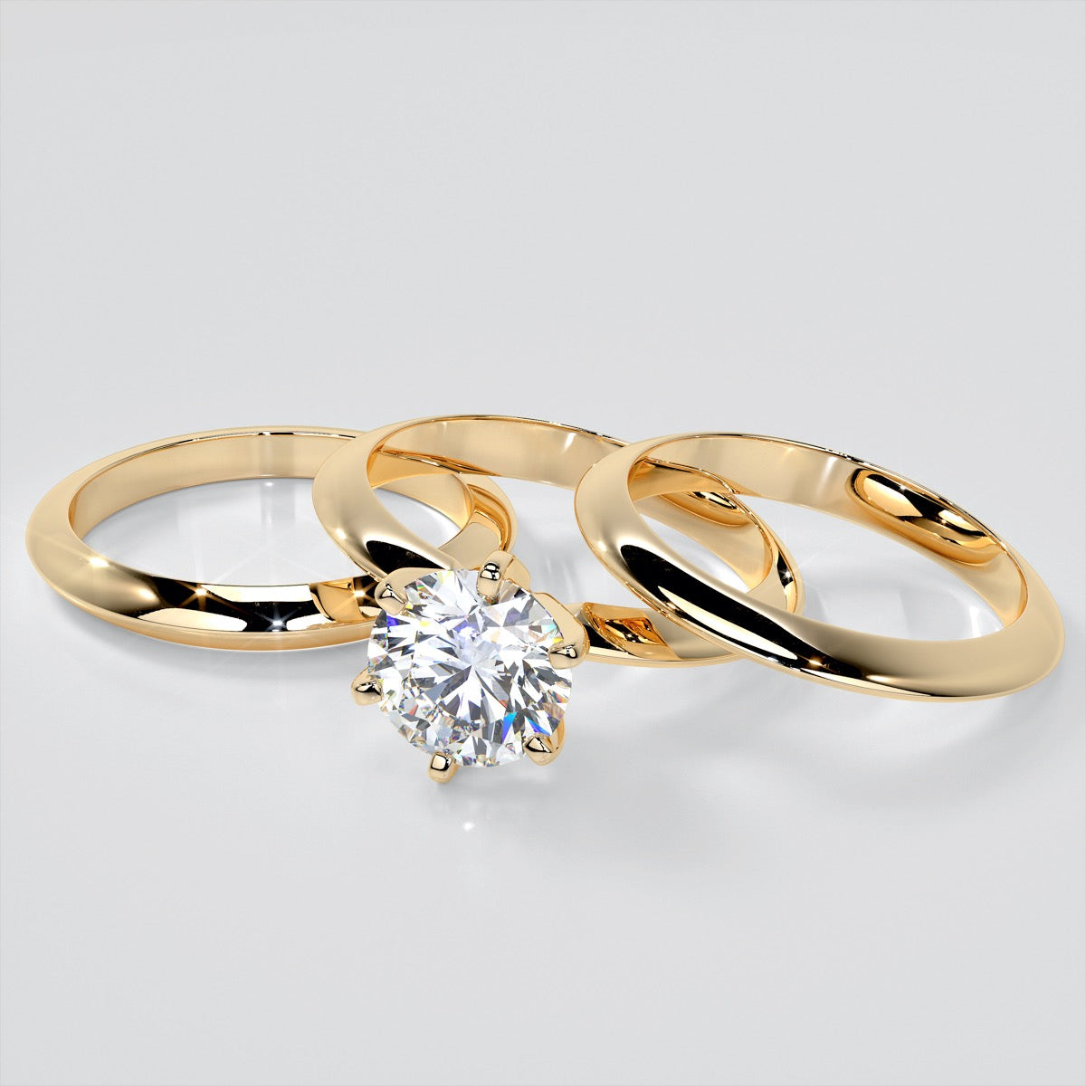 Classic 6-Prong Round Cut Tiffany Style Engagement Ring
