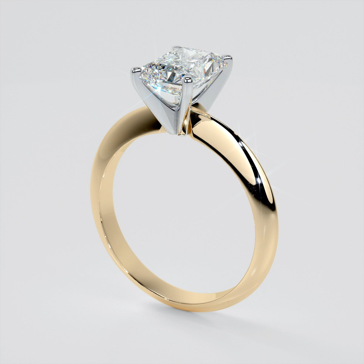 Radiant Cut Tiffany Style Engagement Ring