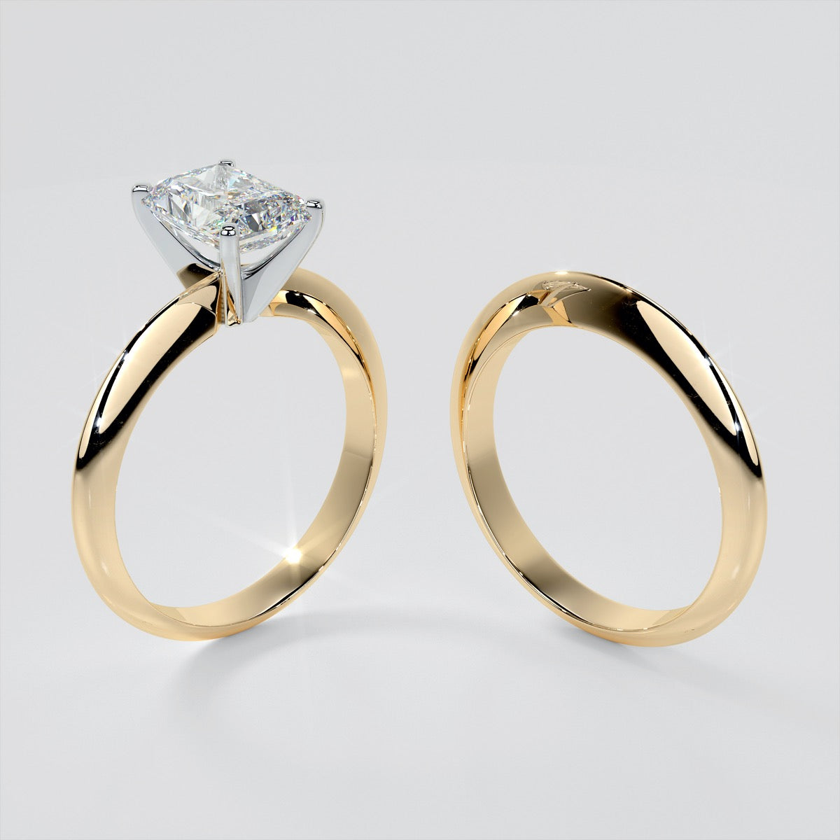 Radiant Cut Tiffany Style Engagement Ring