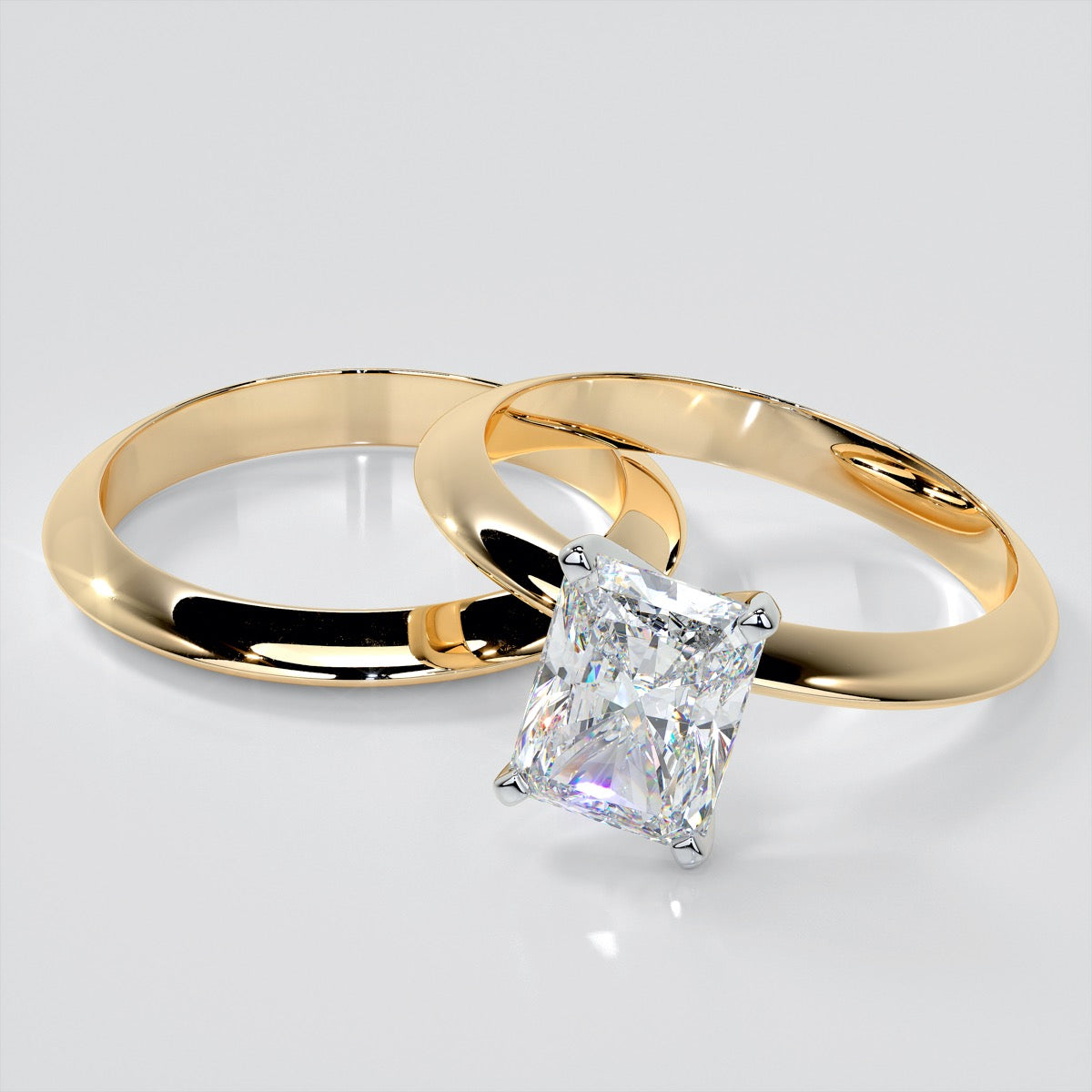 Radiant Cut Tiffany Style Engagement Ring