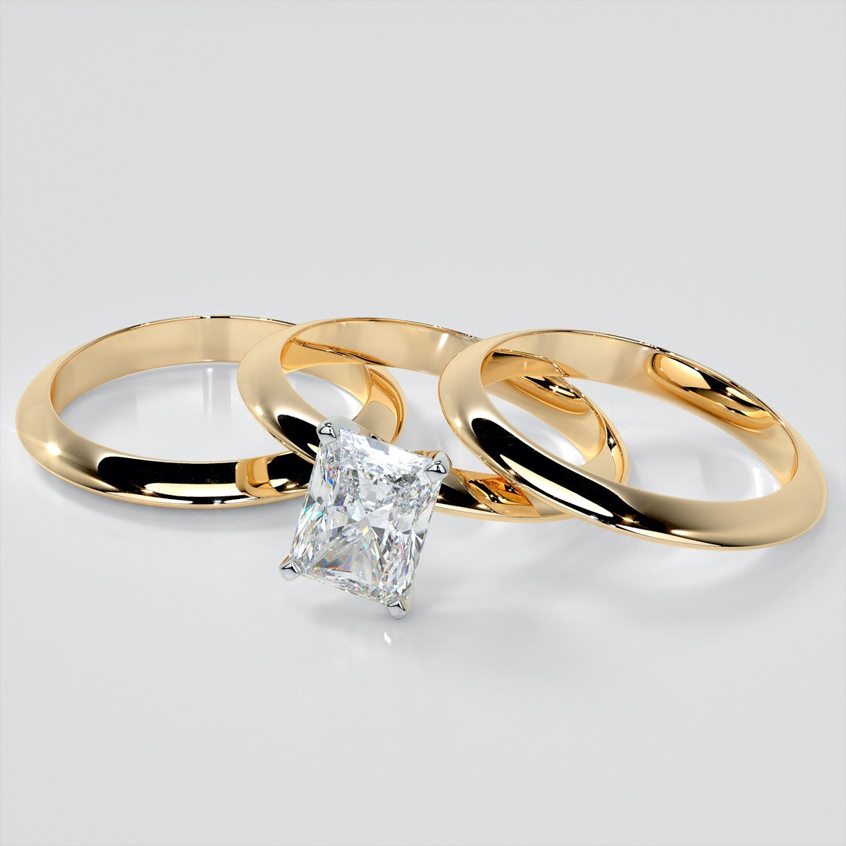Radiant Cut Tiffany Style Engagement Ring