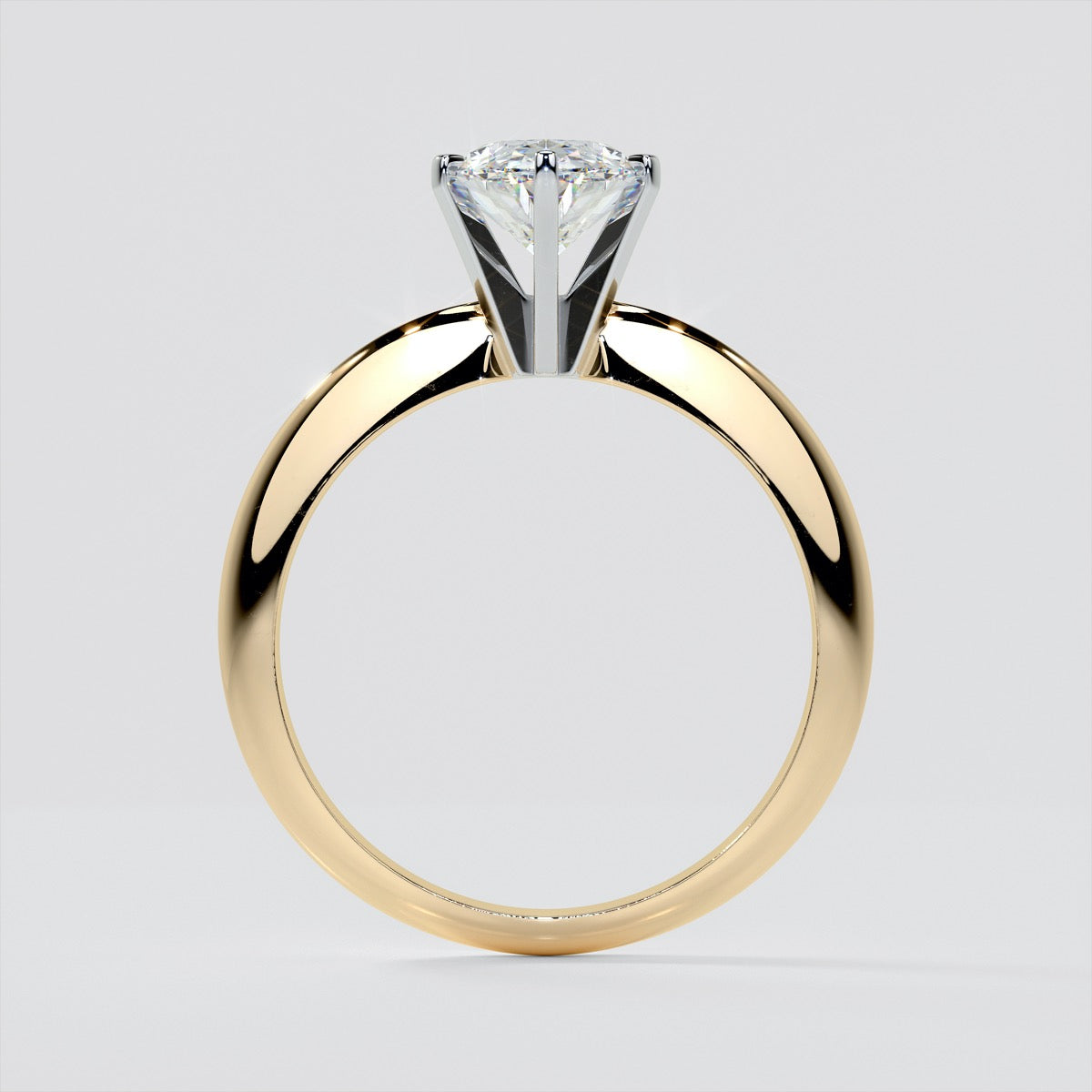 Oval Cut Tiffany Style Engagement Ring