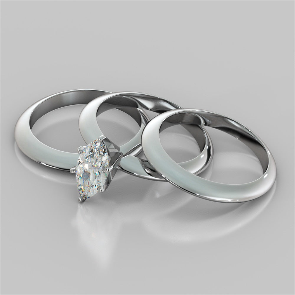 Lab Grown Diamond Marquise Cut 6-Prong Tiffany Style Engagement Ring