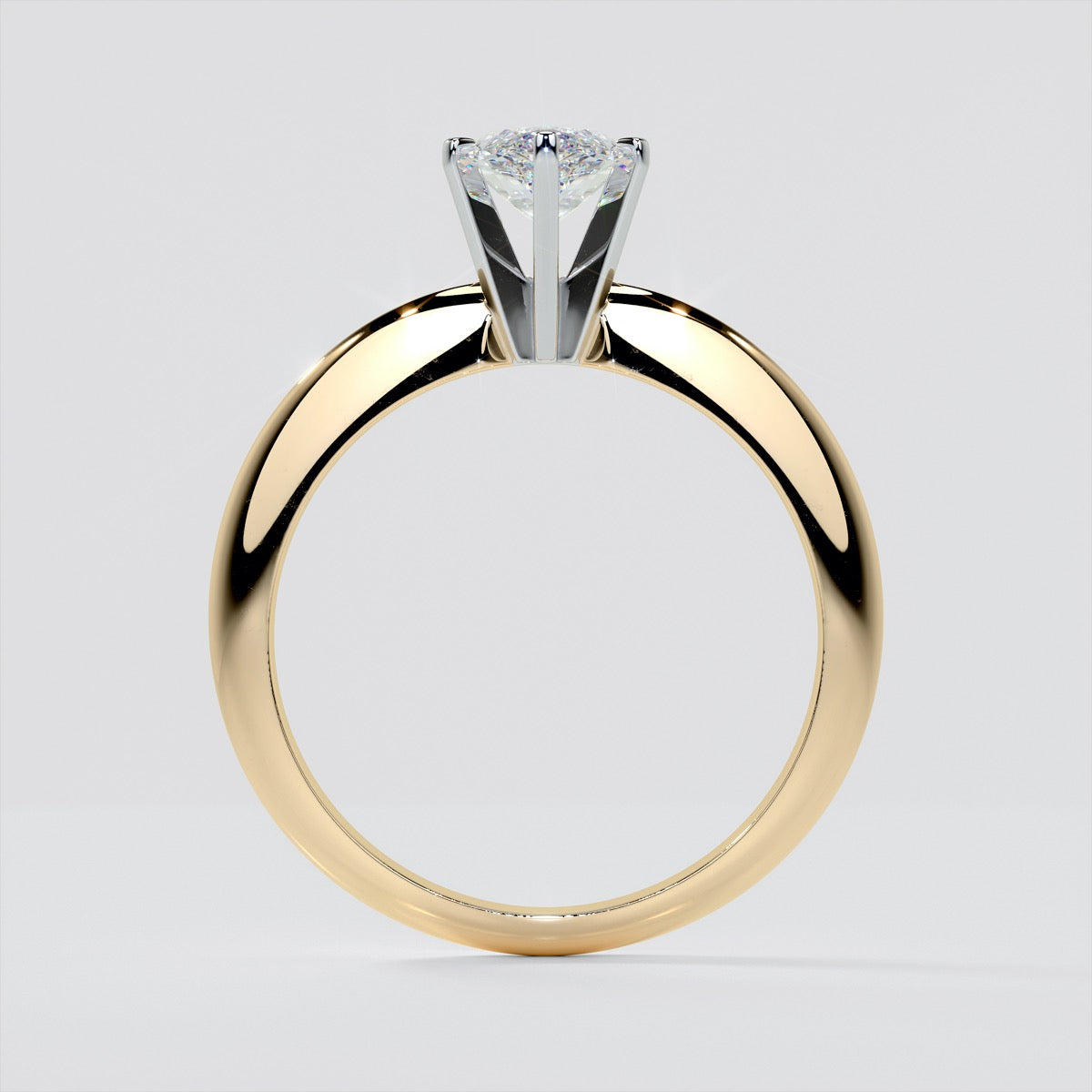 Lab Grown Diamond Marquise Cut 6-Prong Tiffany Style Engagement Ring