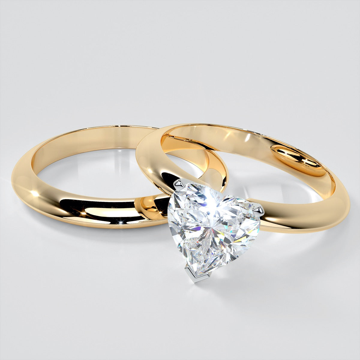 Heart Shape Classical Tiffany Style Engagement Ring