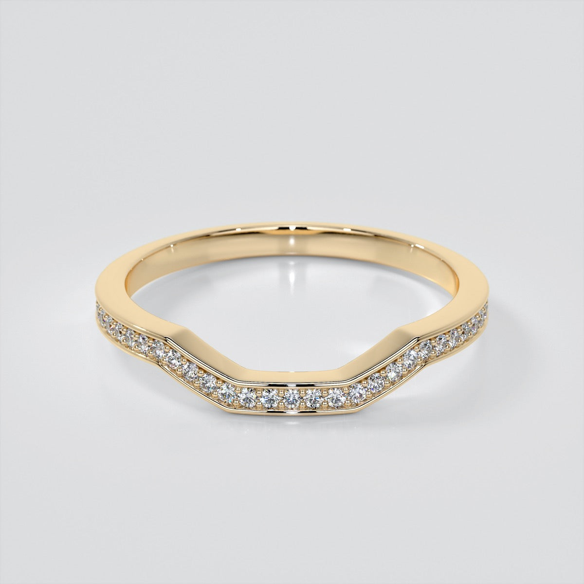 Emerald Cut Three Stone Wedding Set With Trapezoids