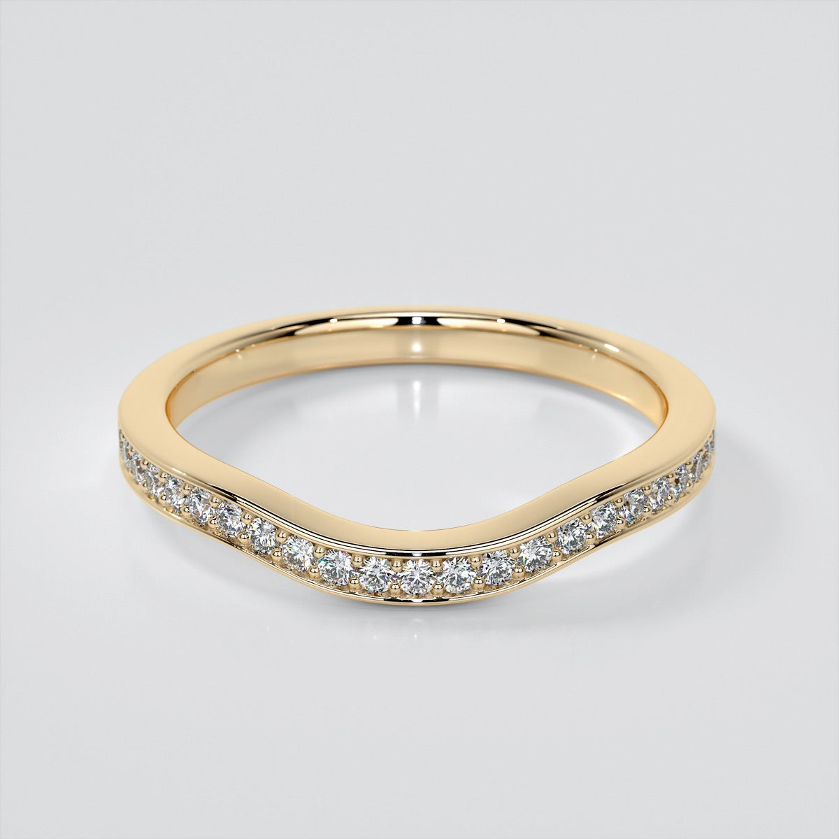 Lab Grown Diamond Princess Cut Three Stone Engagement Ring With Accents
