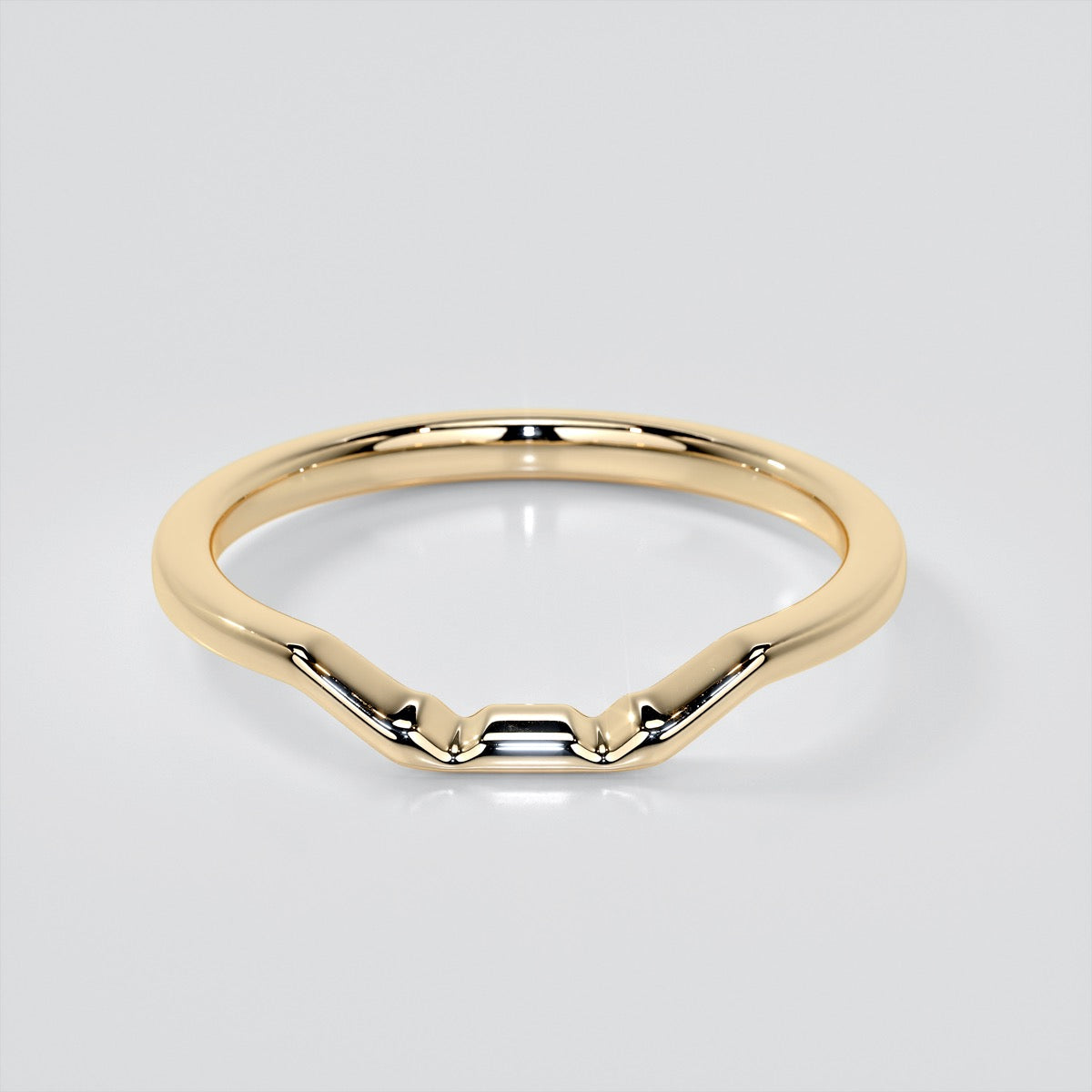 Princess Cut Three-Stone Engagement Ring With Trillion Accents