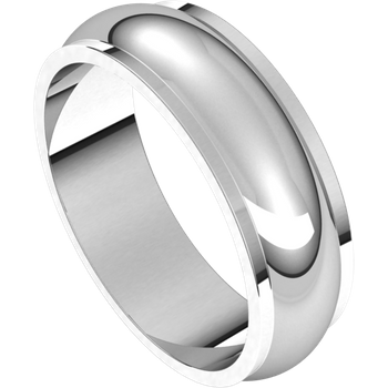 Stepped Edge Standard Fit Half Round Band