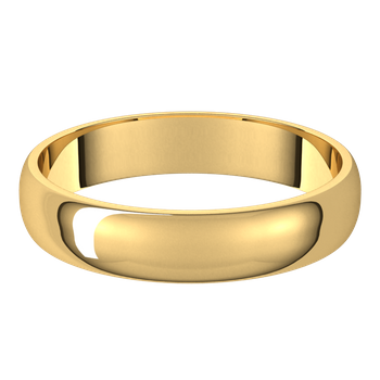 Half Round Lightweight Comfort Fit Band