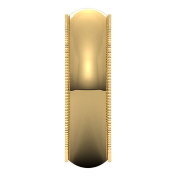 Milgrain Standard Fit Half Round Band