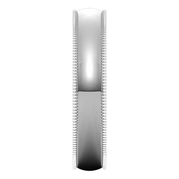 Lightweight Milgrain Standard Fit Half Round Band