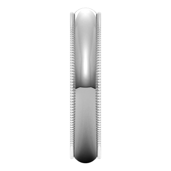 Milgrain Comfort Fit Half Round Band