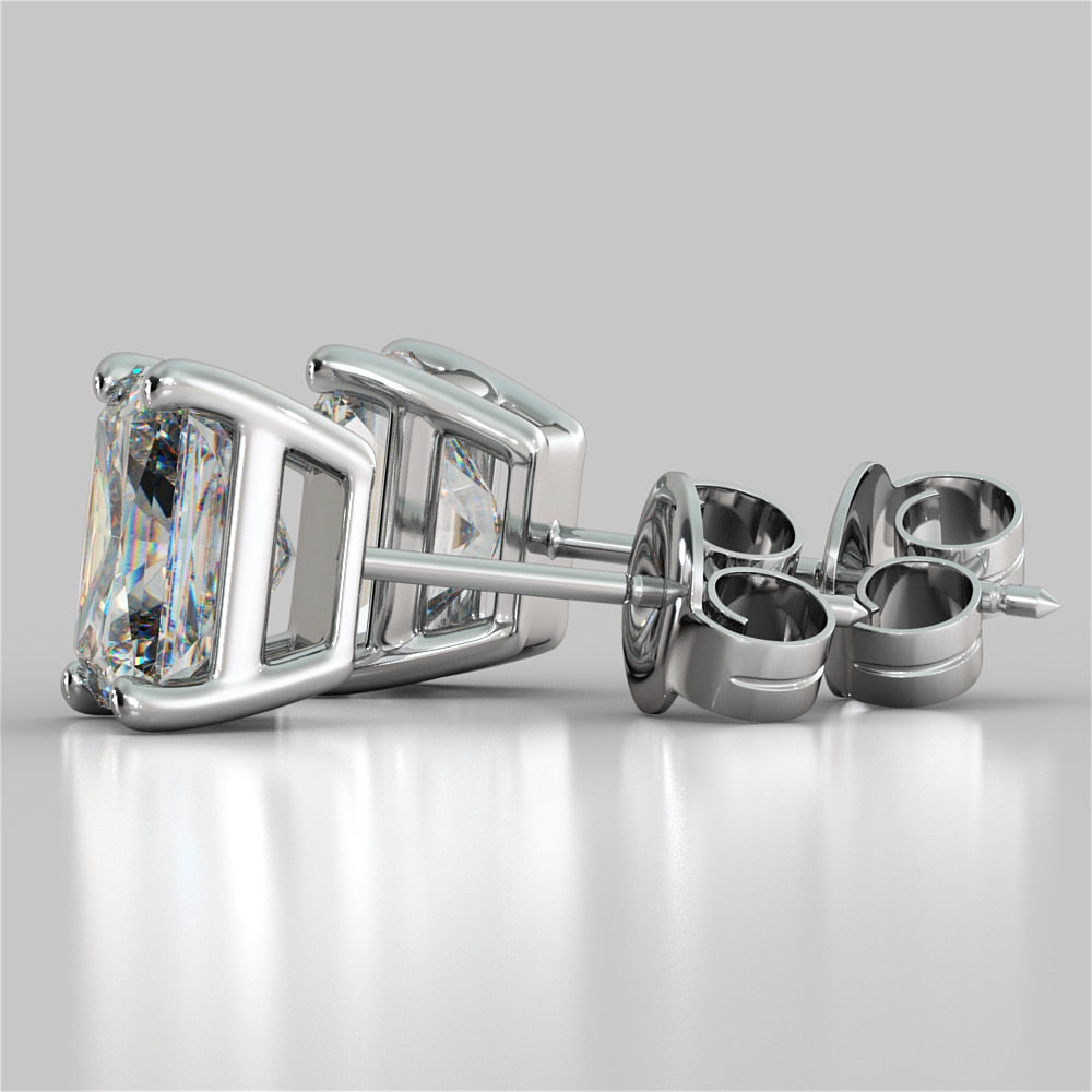 Lab Grown Diamond Radiant Cut Stud Earring – Sold as a Pair