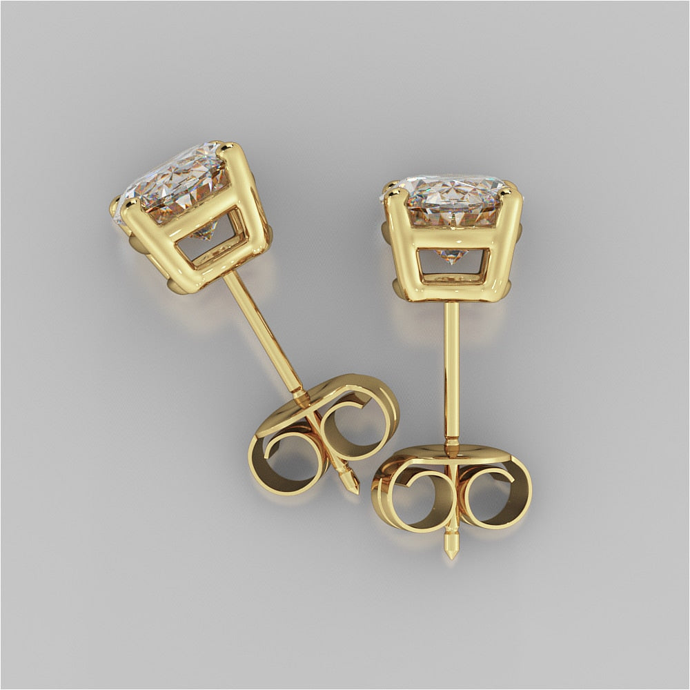 Lab grown Diamond Oval Cut Stud Earrings
