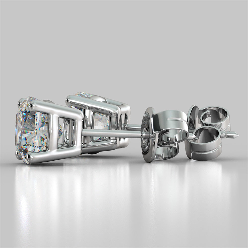 Lab Grown Diamond Cushion Cut Stud Earrings
