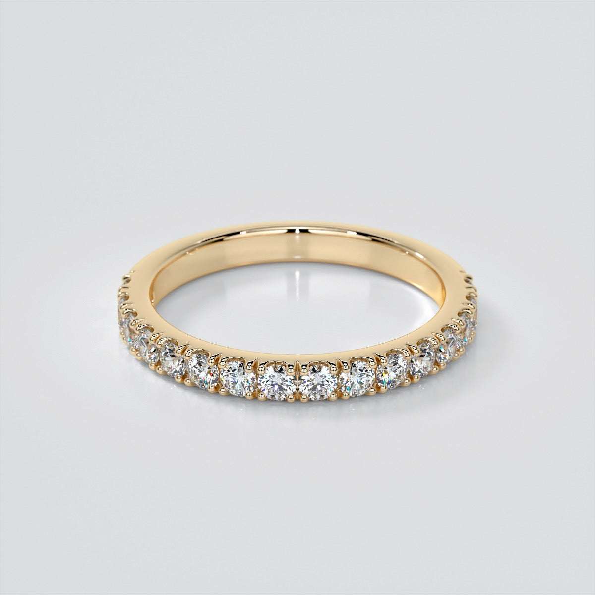 Oval Cut Cathedral Scallop Style Engagement Ring With Accents