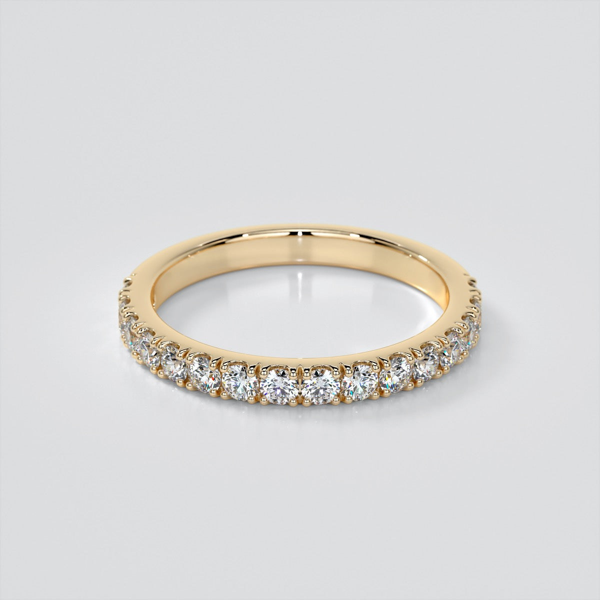 Lab Grown Diamond Asscher Cut Cathedral Scallop Style Engagement Ring With Accents