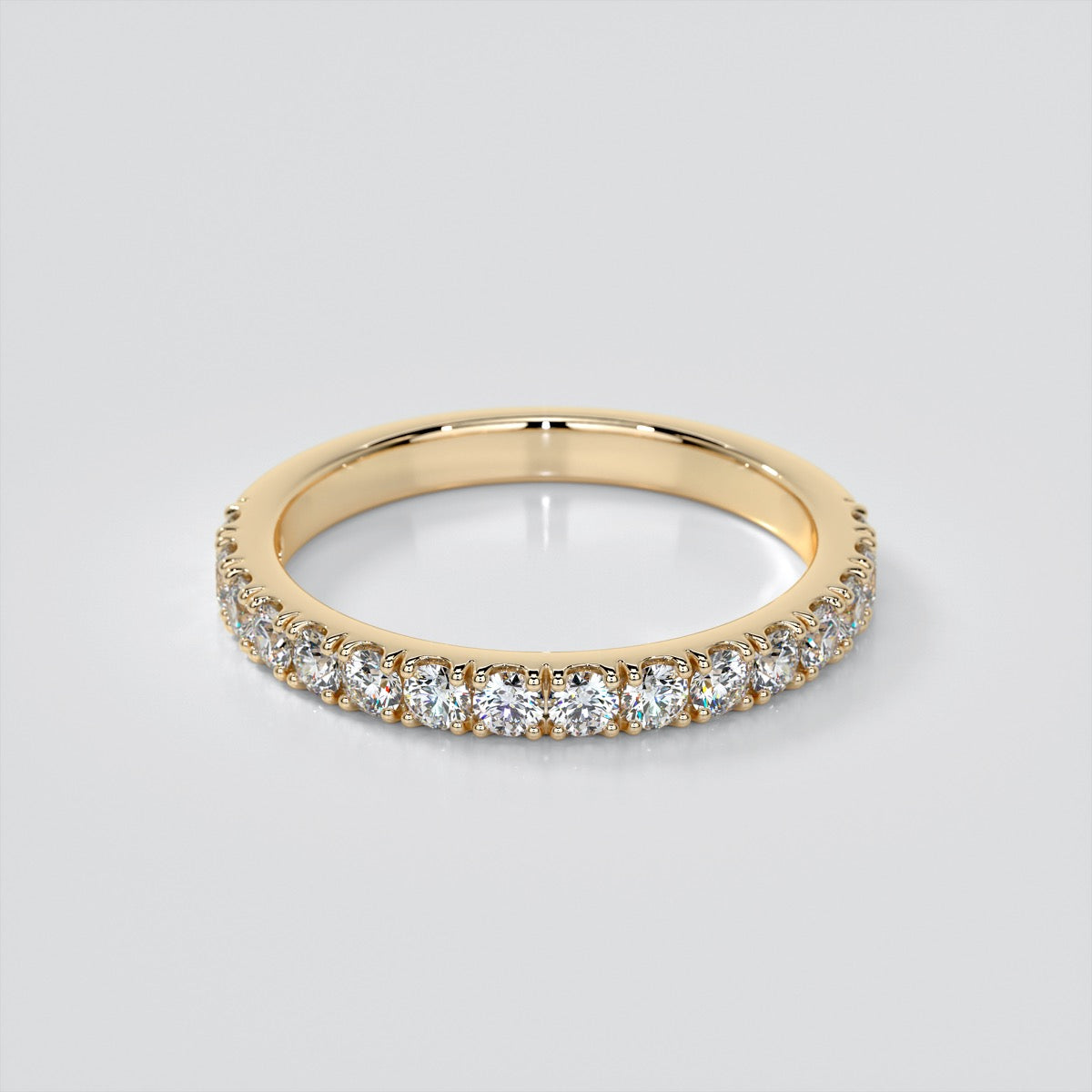 Cushion Cut Cathedral Scallop Style Engagement Ring With Accents